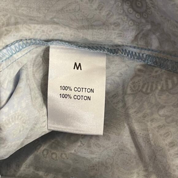 New Sokie Collective Long Sleeve Mini Dress in Blue Paisley Women's Size M - Picture 7 of 10